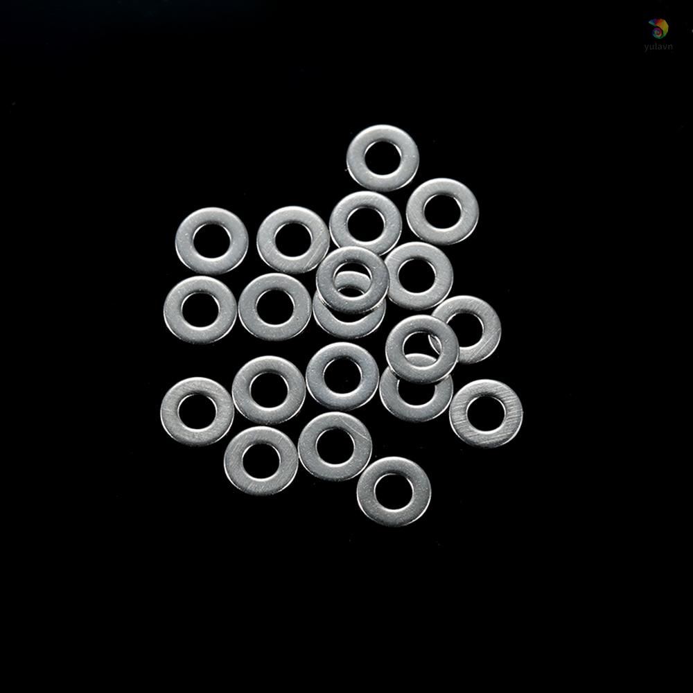Bộ 105 Vòng Đệm Phẳng Bằng Thép Không Gỉ 304 Loại O-Type (M3 M4 M5 M6 M8 M10)