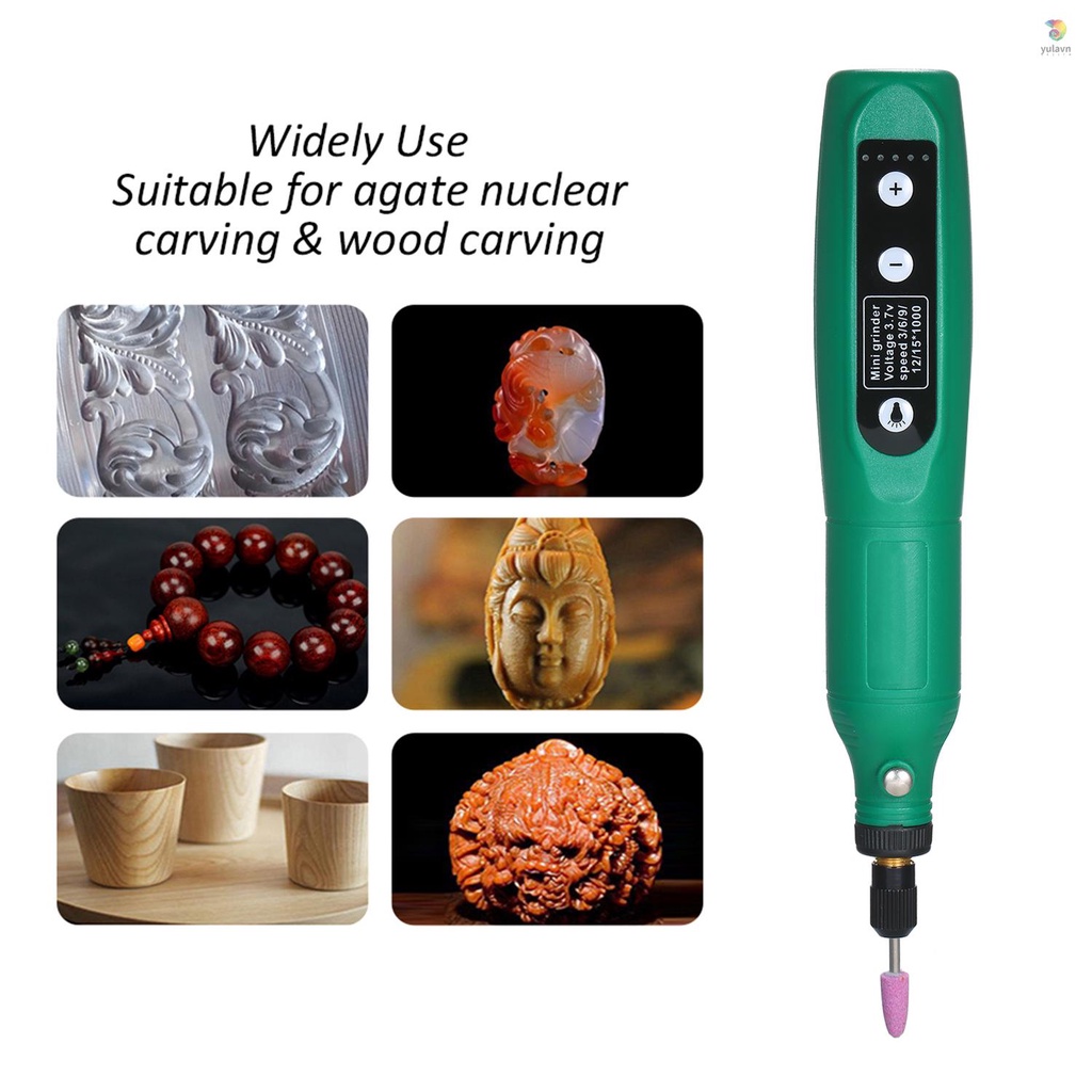Bộ Máy Mài Đánh Bóng Mini 5 Tốc Độ Tùy Chỉnh Kèm Sạc USB Chuyên Dụng Chất Lượng Cao