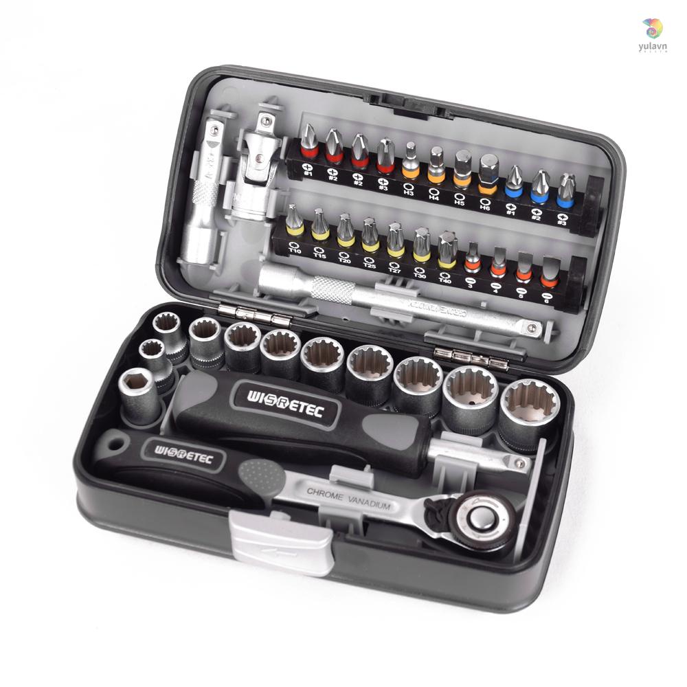 Bộ 38 Món Cờ Lê Mini 1 / 4 &quot;Dùng Để Sửa Chữa Xe Đạp