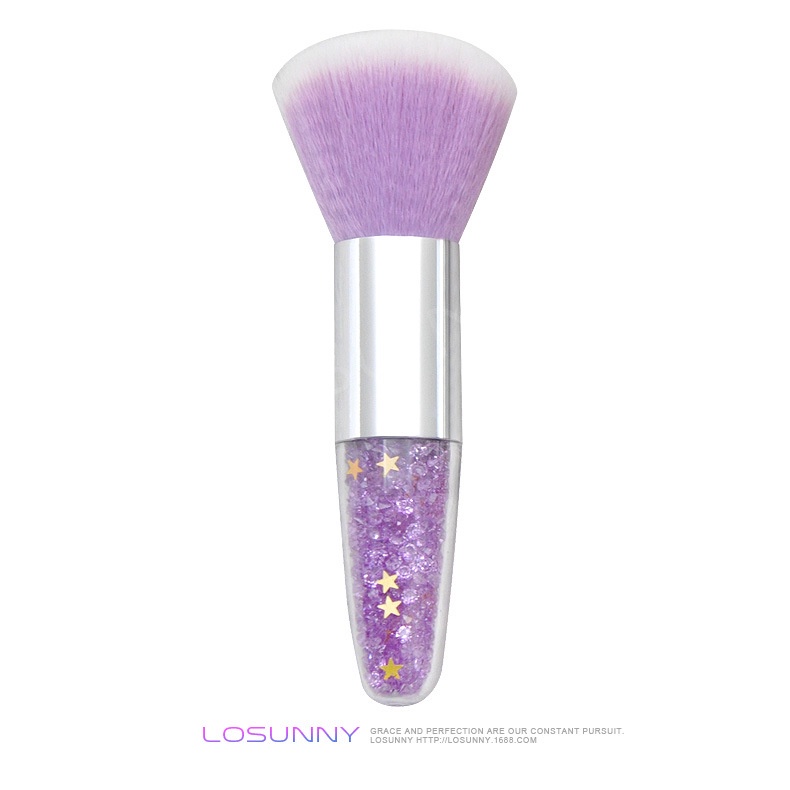 Cọ Trang Điểm Kerasys Tay Cầm Trong Suốt Đính Kim Cương Lấp Lánh