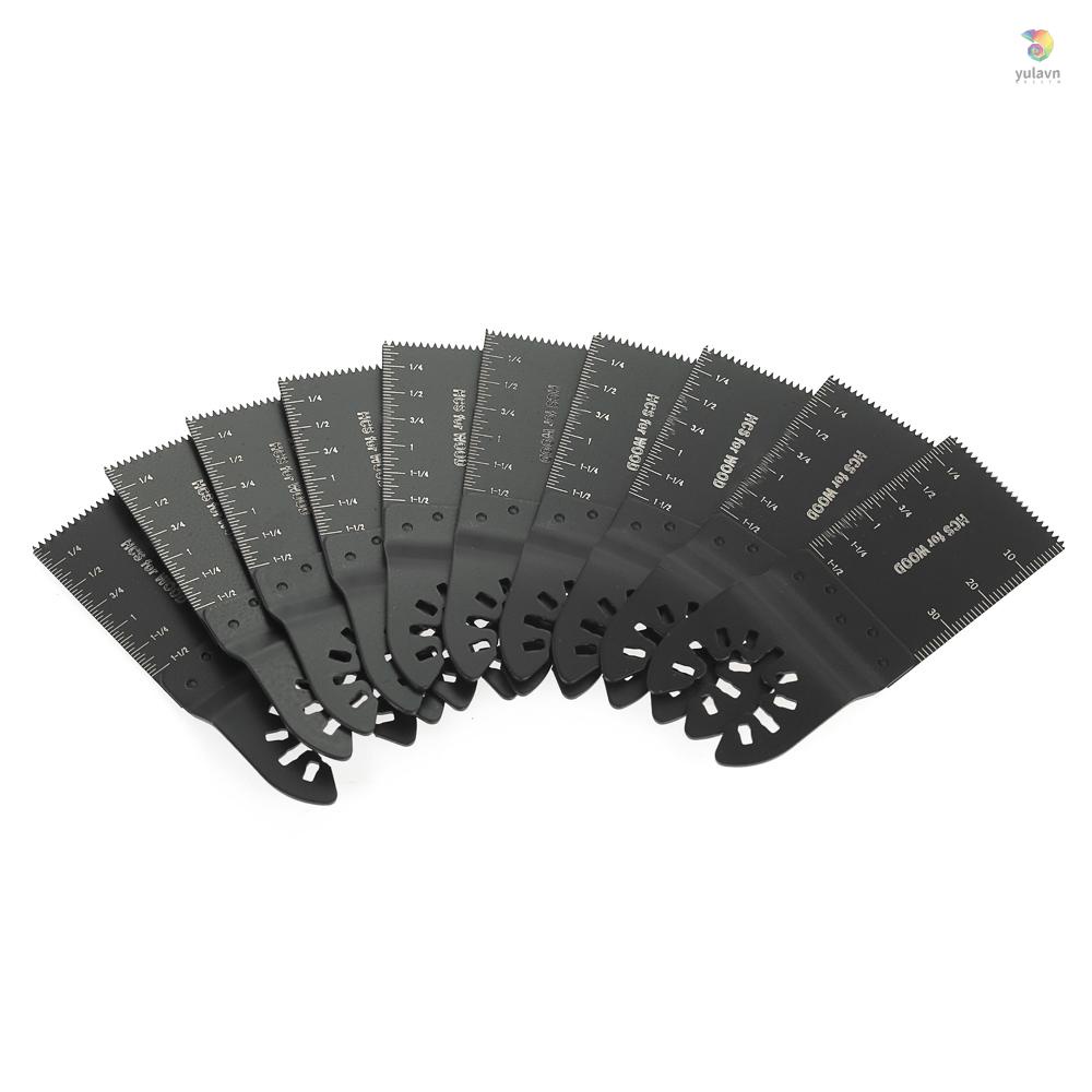 Set 10 Lưỡi Cưa 34mm Bằng Thép Carbon Chất Lượng Cao Cho DeWalt Cougar Fein Multimaster Makita Rockwell Sonicrafter Worx
