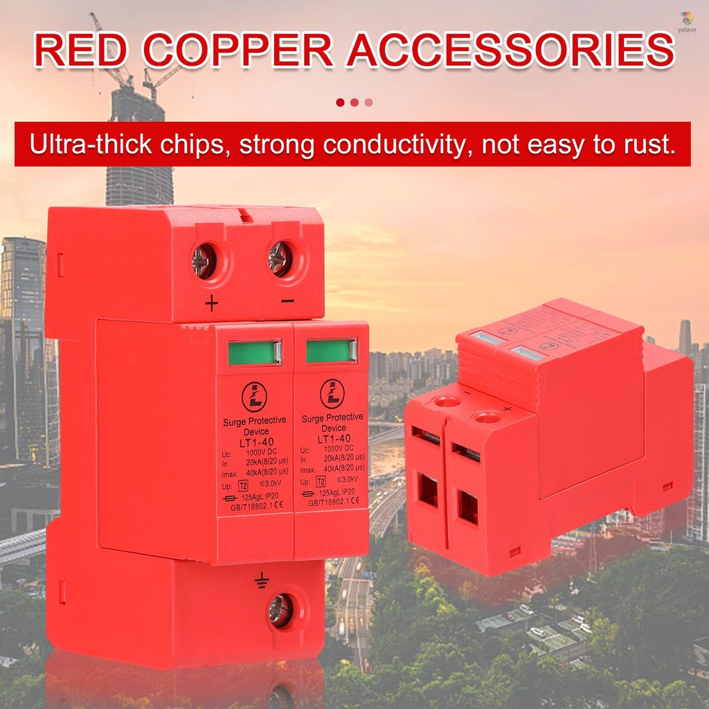 Thiết Bị Bảo Vệ Nguồn Năng Lượng Mặt Trời 2P-40KA-DC1000V