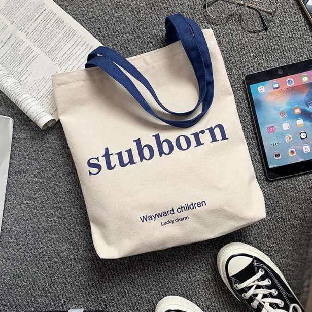 Túi xách vải unisex túi tote bag canvas dày xịn có khóa kéo và ngăn trong totebag cặp đi học giá rẻ  Totte.Store T06