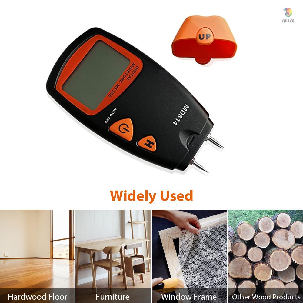 Máy Đo Độ Ẩm Gỗ MD814 Màn Hình LCD Kỹ Thuật Số Chuyên Dụng