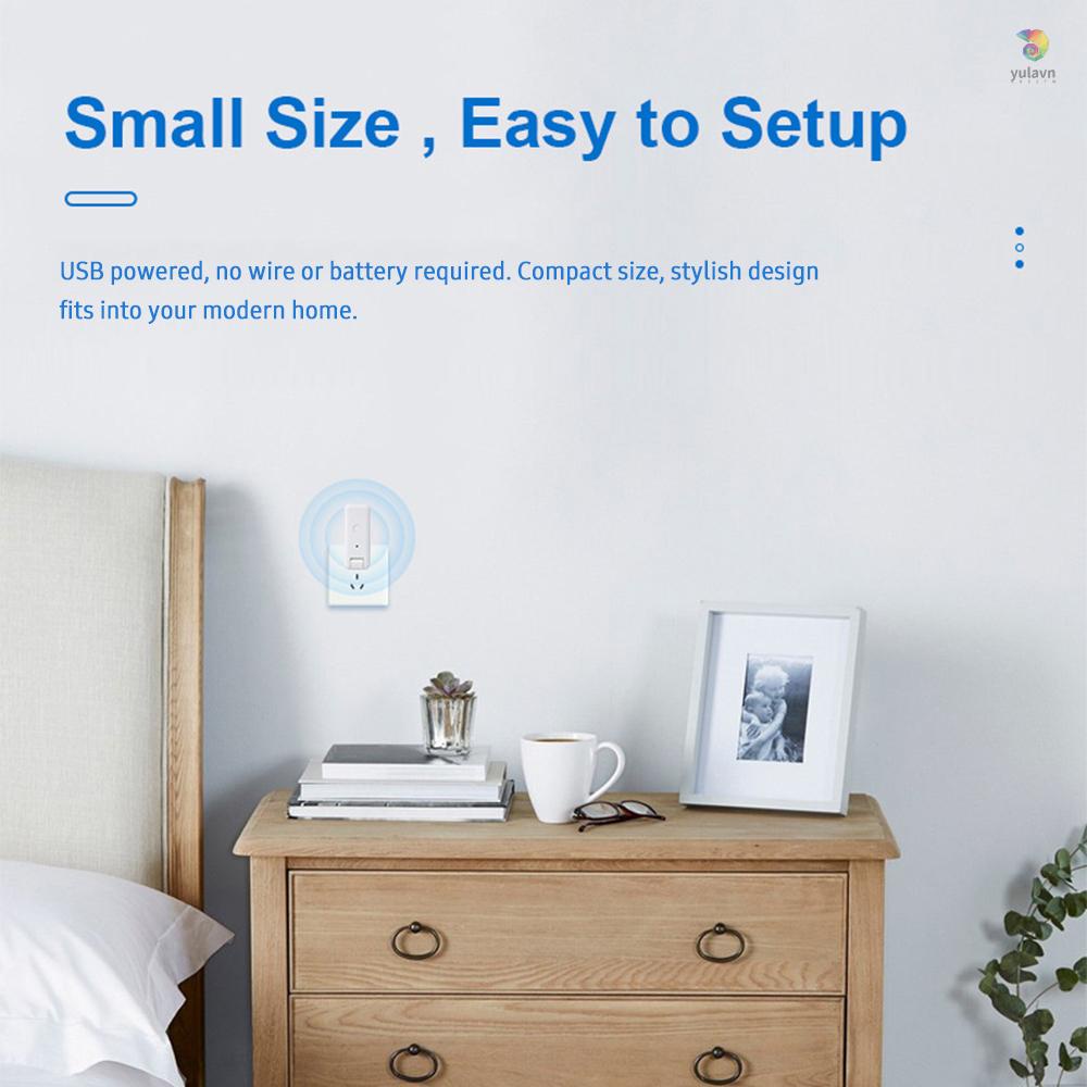 (ZigBee) Hub Thông Minh Cổng USB Bẻ Cong 180 Độ Điều Khiển Bằng Giọng Nói Đa Chiều