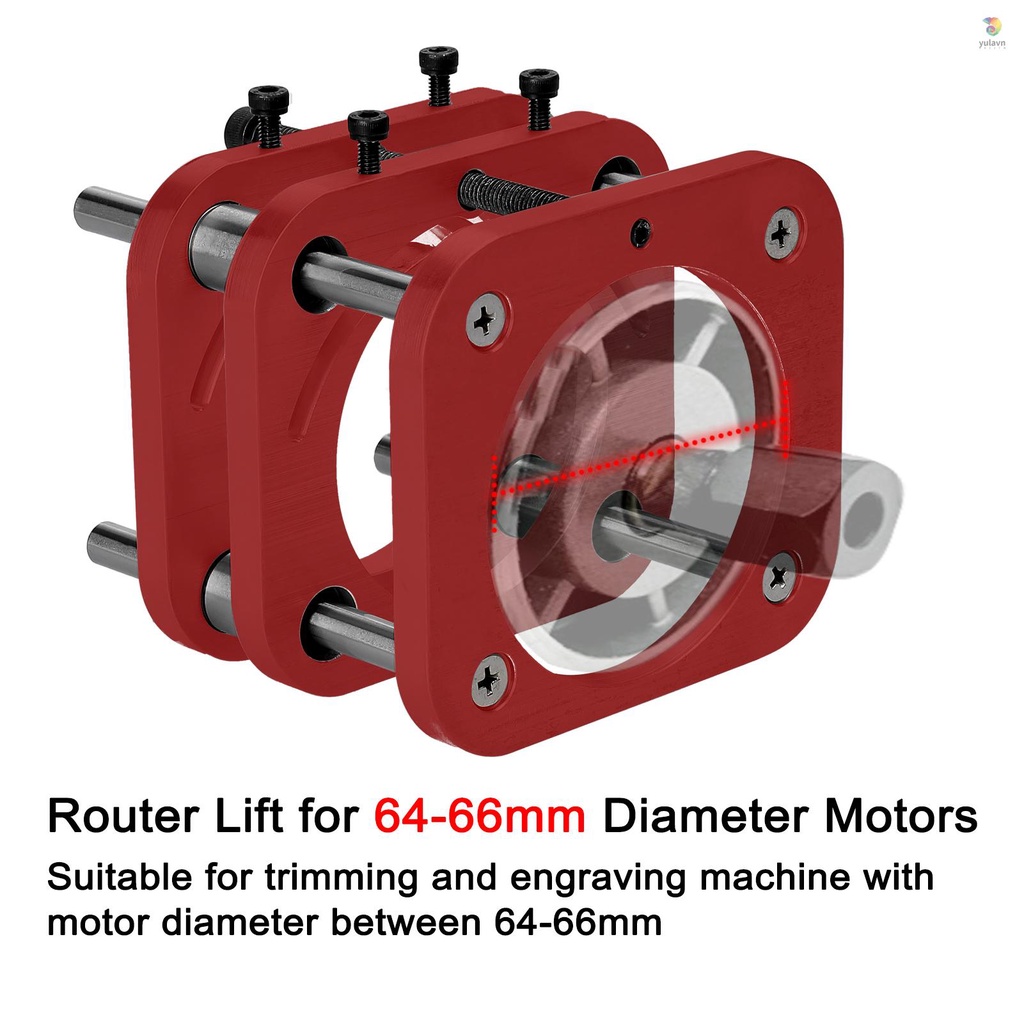 Giá Đỡ Nâng Định Tuyến Bằng Nhôm Đường Kính 51mm Cho Động Cơ Máy Cắt 64-66mm