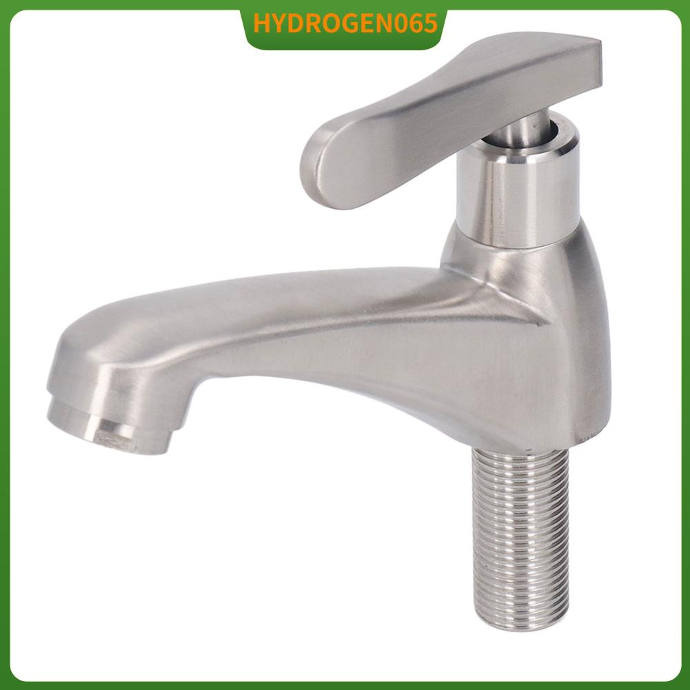 Hydrogen065 Vòi Nước Bằng Thép Không Gỉ 304 Lạnh Đơn Phòng Tắm Lưu Vực Bồn Rửa Nhà Bếp