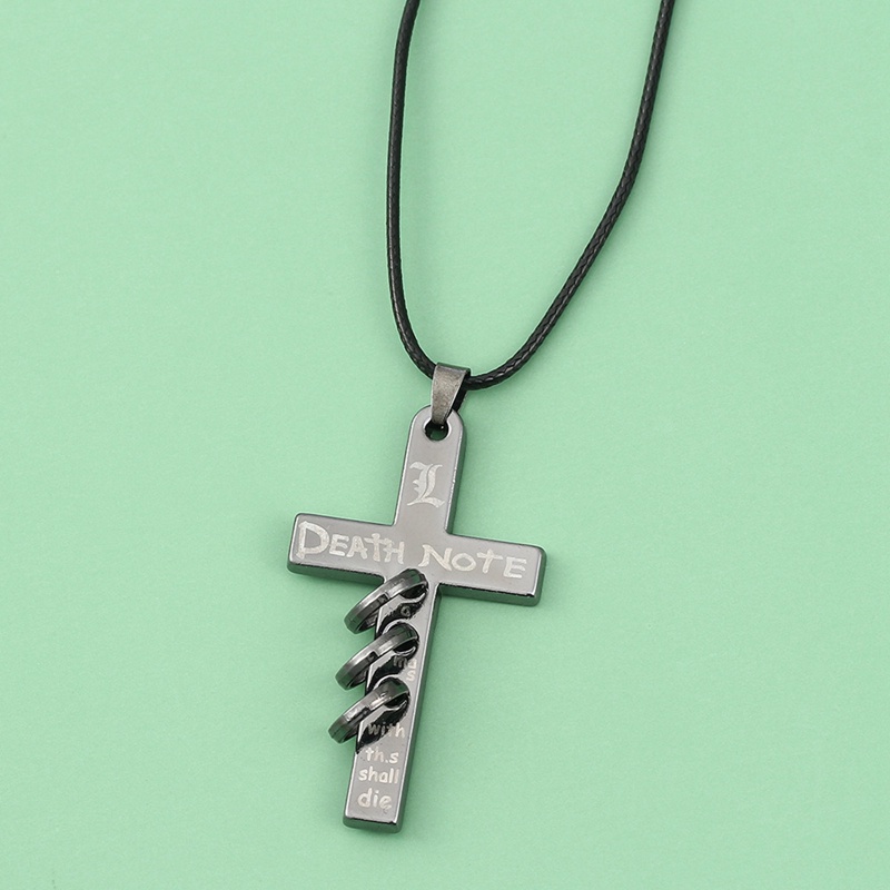 Vòng cổ Mặt Thánh Giá Phong Cách Anime Death Note