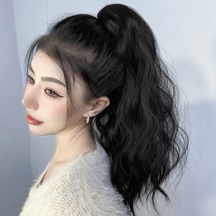 Tóc Giả Đuôi Ngựa Dài Xoăn Gợn Sóng Thời Trang Cho Nữ