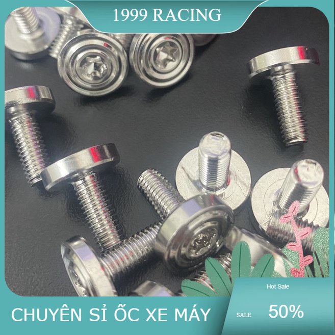 Ốc kiểu 6 li 8 li mẫu thái , ốc lốc máy chuẩn inox 304 full size