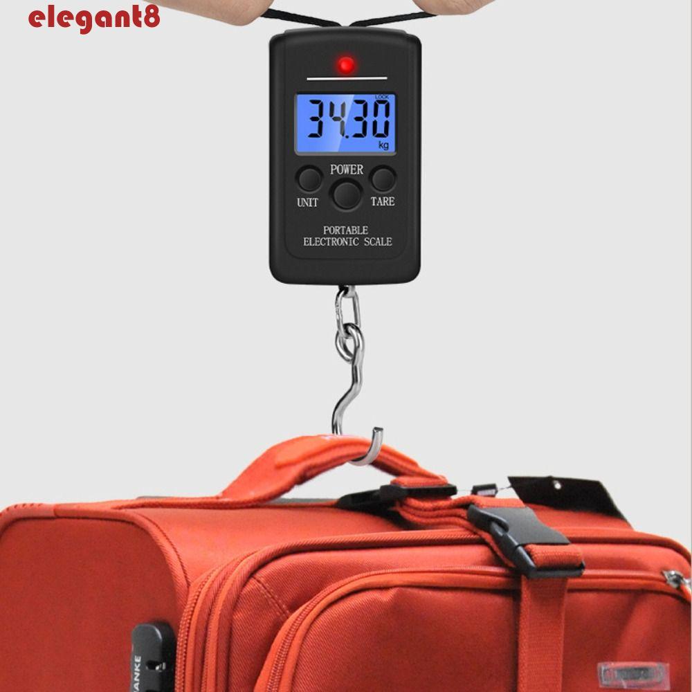 Cân Hành Lý Điện Tử Màn Hình LCD Kỹ Thuật Số Kèm Móc Treo Tiện Dụng Mang Theo Du Lịch / Câu Cá
