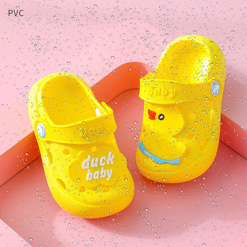 Xăng đan Đế Mềm Chống Trượt Thoáng Khí In Họa Tiết Hoạt Hình Thời Trang Mùa Hè Cho Bé Trai Và Gái