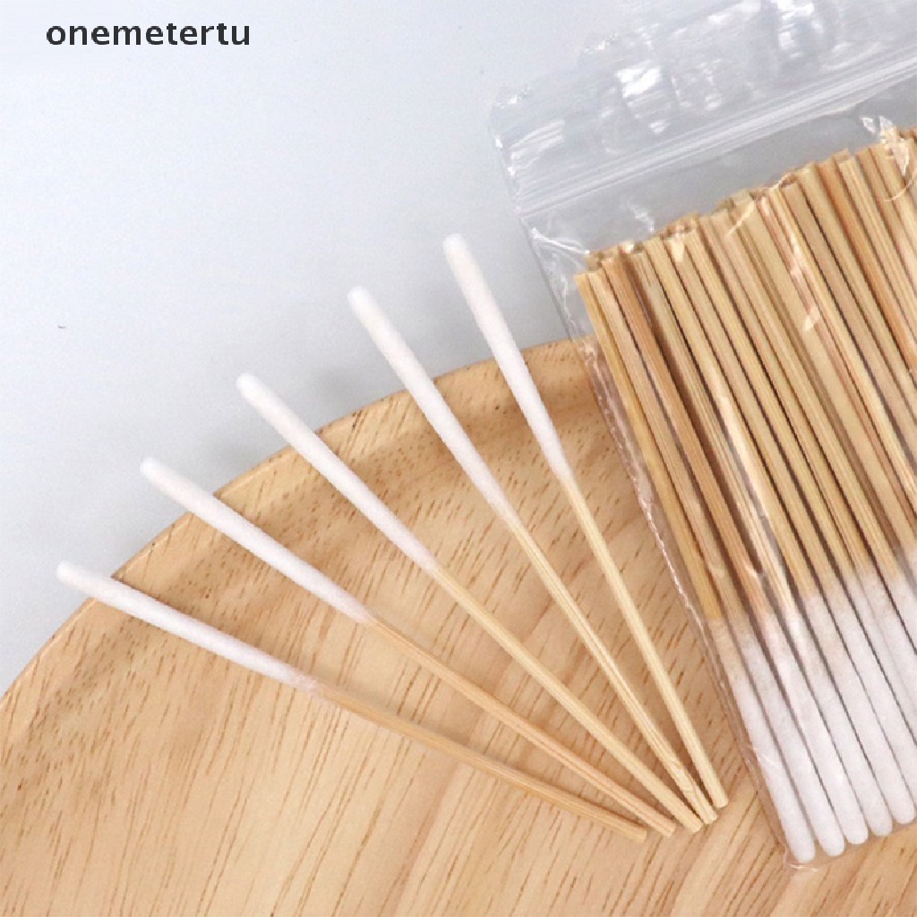 Set 30 / 60 Tăm Bông Cotton Cán Gỗ Sử Dụng Một Lần Tiện Lợi