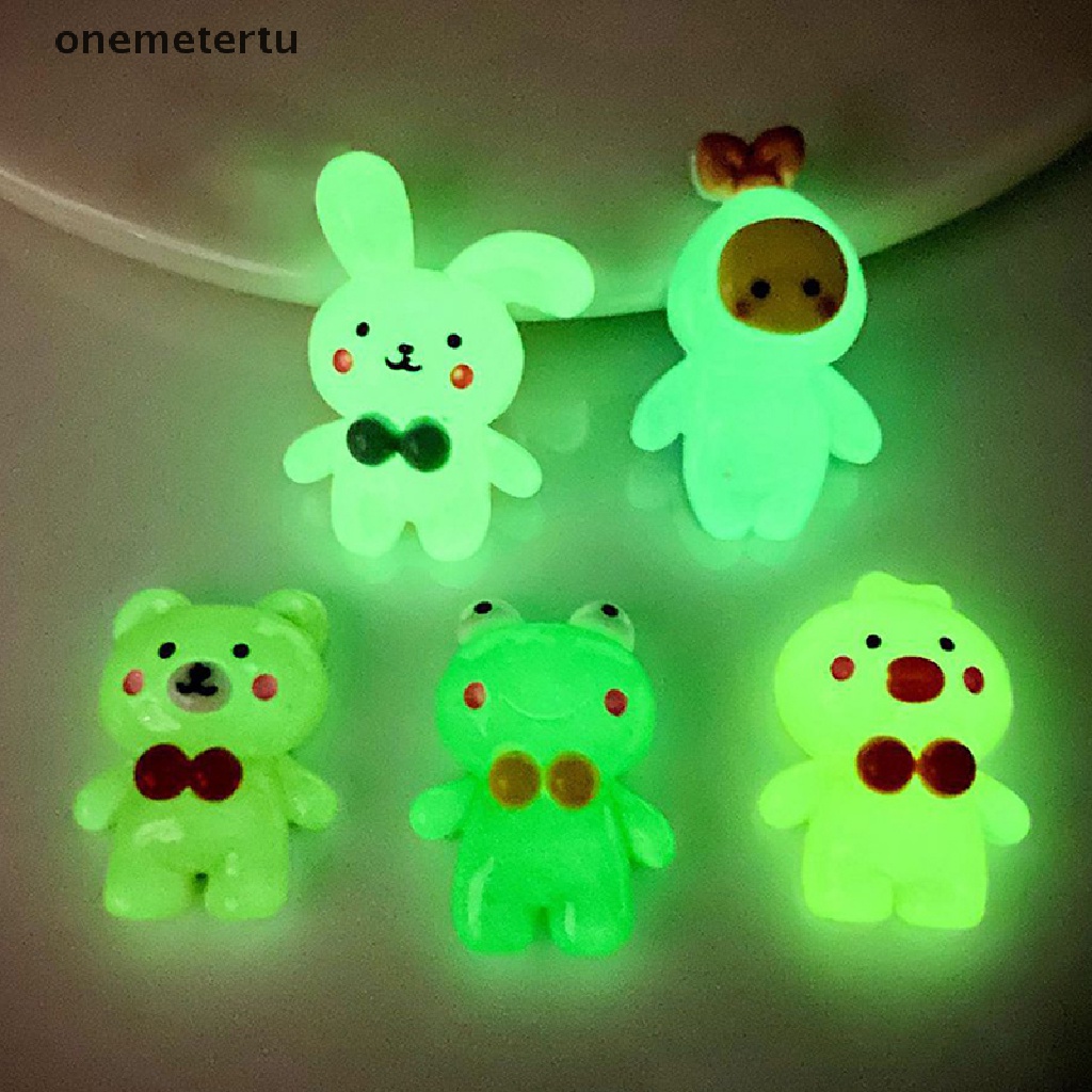 Bộ 5 Tượng Động Vật Mini Bằng Resin Dễ Thương DIY