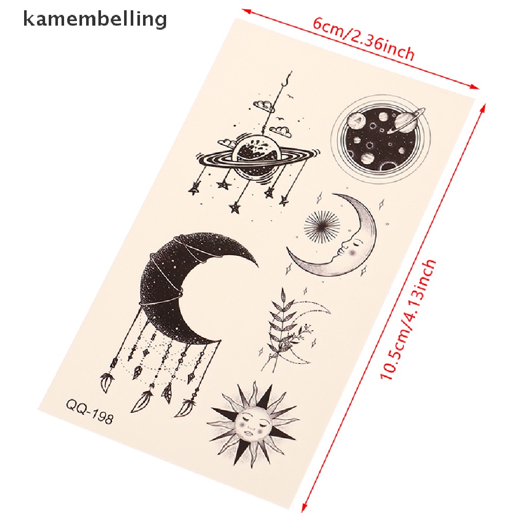 1 Tấm Hình Xăm Dán Tạm Thời Chống Nước Hình Sư Tử / Hoa / Bướm / Sư Tử