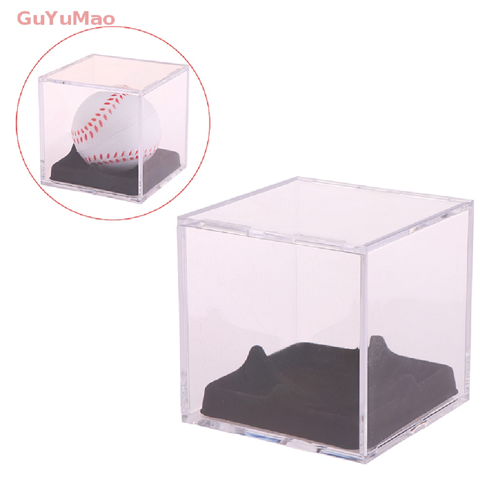 Hộp Đựng Bóng Chày / Bóng Chày / Tennis Bằng Acrylic Trong Suốt Có Đáy Bảo Vệ Lưu Niệm PRTA