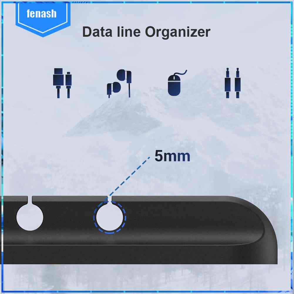 Kẹp Quấn Dây Cáp USB Tự Dính Bằng Silicone Nhỏ Gọn