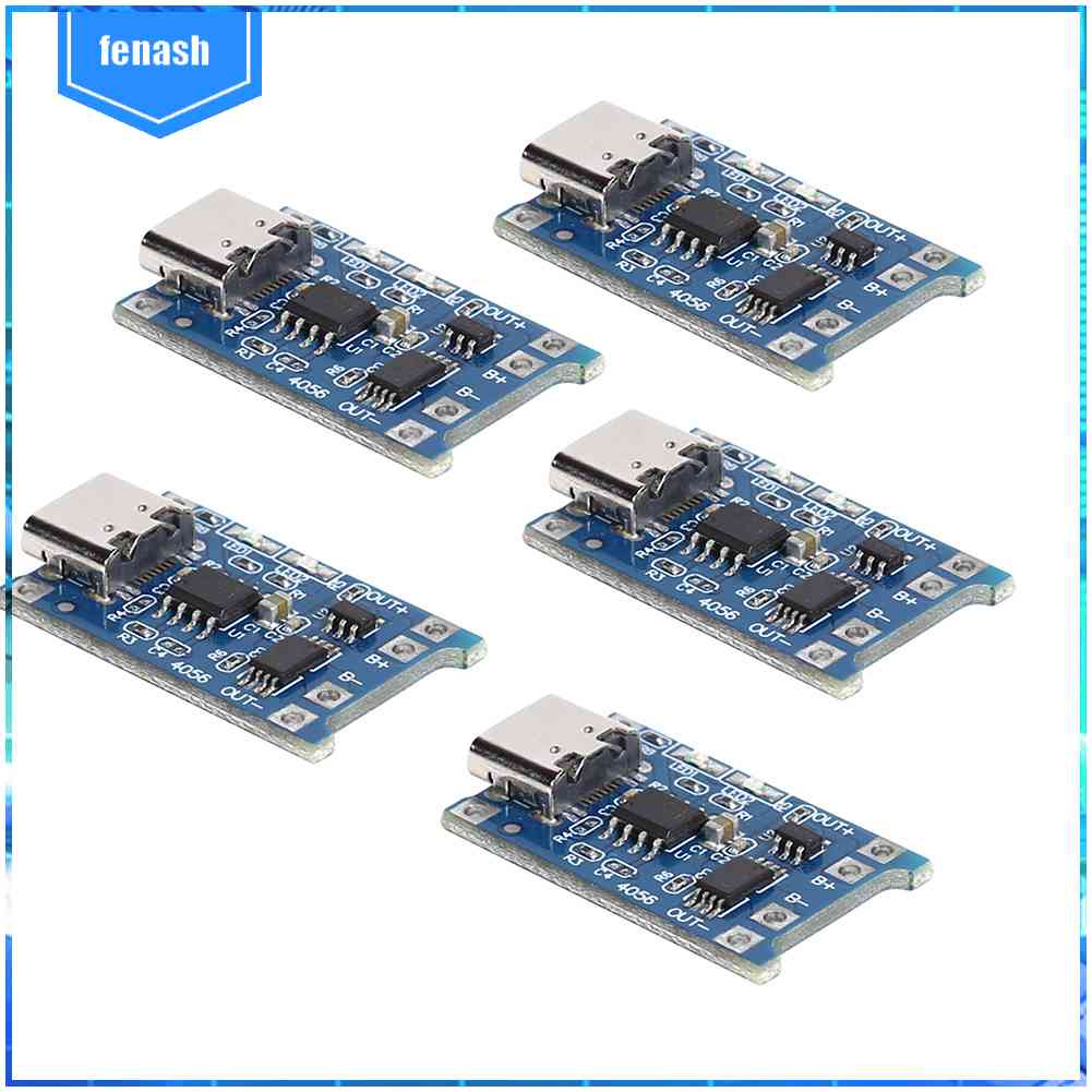 Bộ 5 Mô Đun Sạc Pin Lithium TP4056 1A Kèm USB Type-C Sự Bảo Vệ