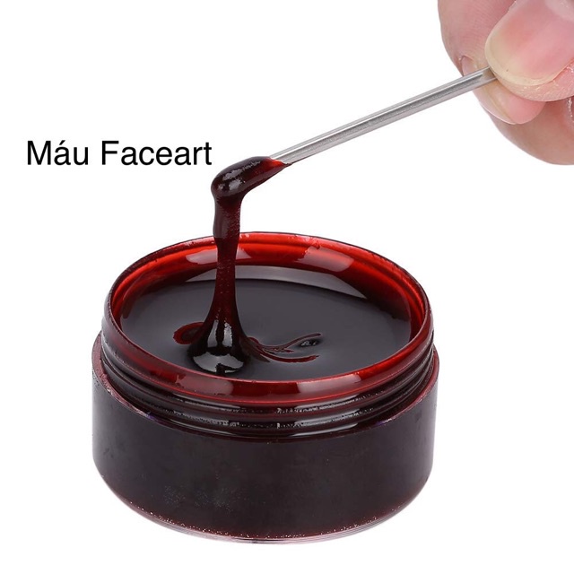 Máu đông đặc - máu đỏ hoá trang - Máu khô , đặc sệt - Dụng cụ hoá trang HALLOWEEN, sáp hoá trang độn mũi , sáp làm sẹo