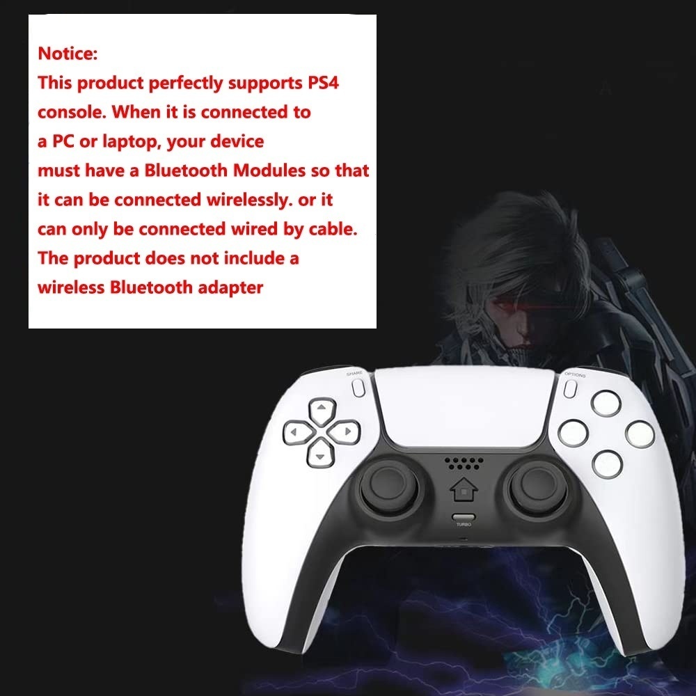 Tay Cầm Chơi Game Bluetooth Không Dây PS4 Plus Với Rung Kép 6 Trục Cho PS PC Android ios Tablet