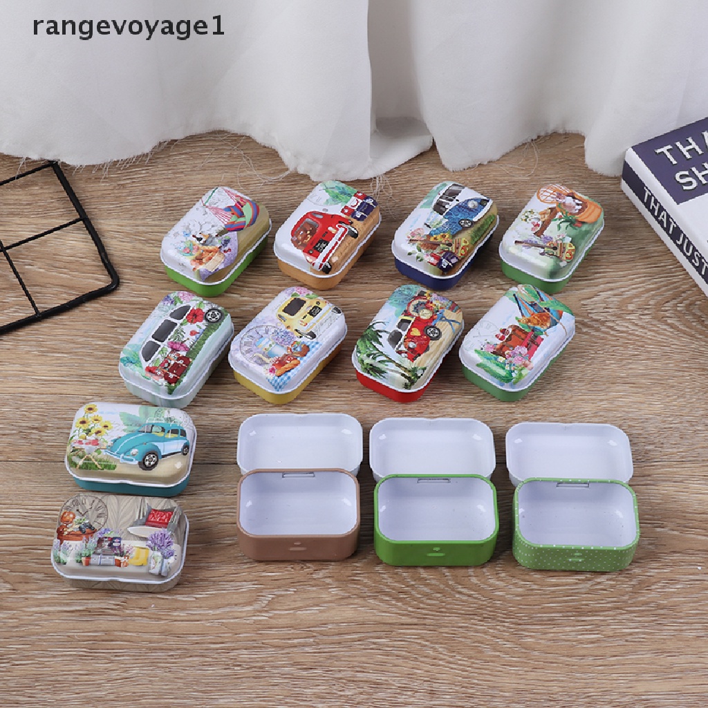 Hộp Thiếc Mini Nắp Lật Đựng Trang Sức Kẹo Ngọt [Khoangevoyage1]