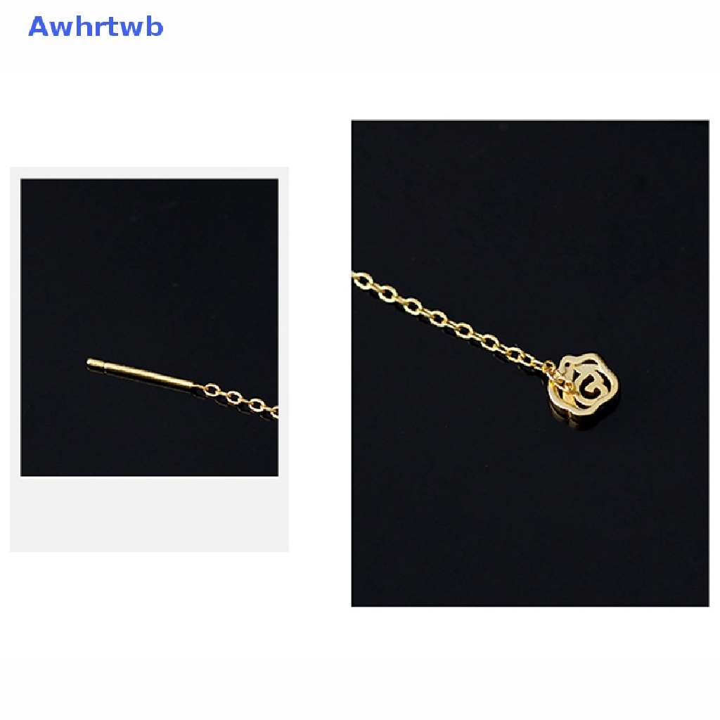 Bông Tai Dáng Ngắn Phối Tua Rua Hình Hoa Đơn Giản Thời Trang Dự Tiệc Cho Nữ Mới