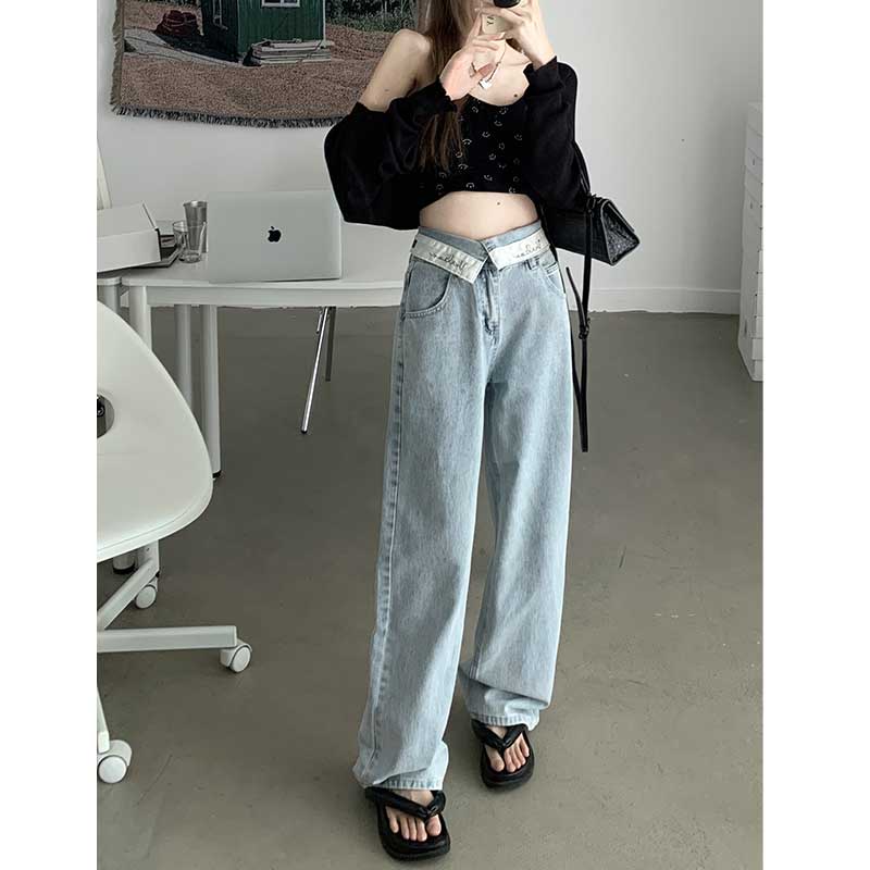 Quần Jeans Nữ Lưng Cao Thời Trang Hàn Quốc Xinh Xắn