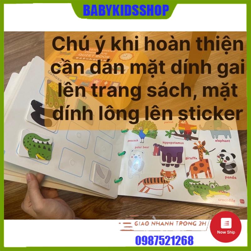 Học liệu Montessori 17 chủ đề, Busy book, học liệu bóc dán thông minh cho trẻ 2-6 tuổi