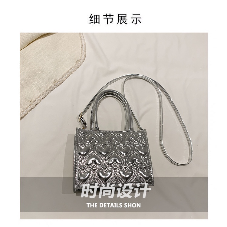 Túi Xách Đeo Vai Hình Vuông Cỡ Nhỏ Màu Tương Phản Thời Trang Mùa Xuân 2023 Cho Nữ