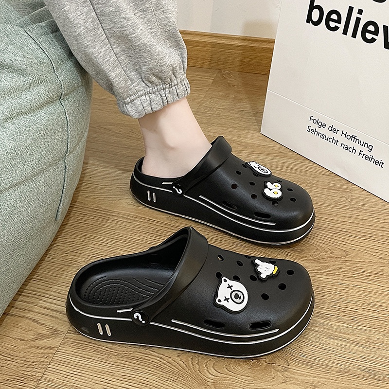 Dép Đi Biển Đục Lỗ Đế Dày Thời Trang Mùa Hè Mới Cho Cặp Đôi