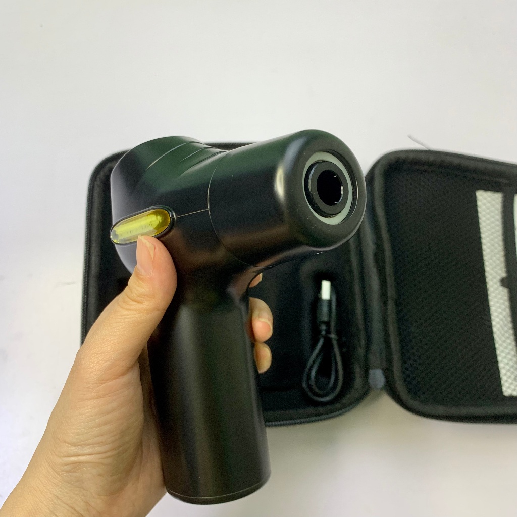 Máy massage cầm tay 4 đầu 6 tiêu chuẩn cấp độ trị nhức mỏi toàn thân hiệu quả, súng đấm lưng xoa bóp mini