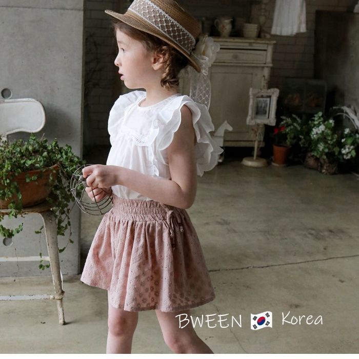 Áo Sơ Mi Cotton Phối Ren Màu Trắng Phong Cách Hàn Quốc Thời Trang Mùa Hè Mới 2023 Dành Cho Bé Gái