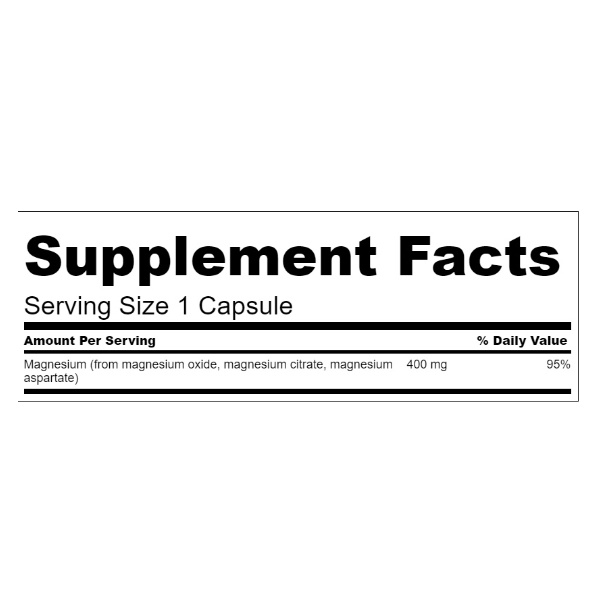 [Chính hãng] SWANSON VITAMIN | Bổ Sung Magiê Triple Magnesium Complex 400MG [ 300 Viên] - Chính Hãng Wheysinhvien