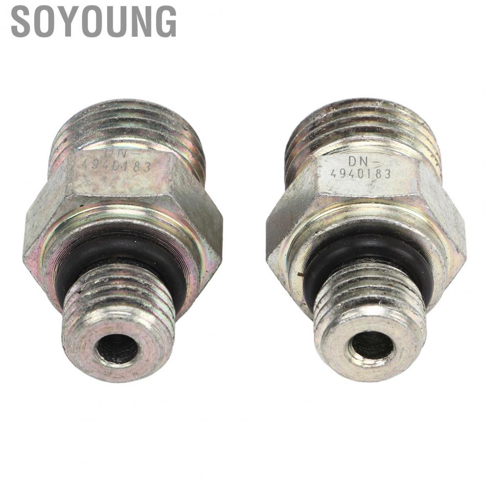 Soyoung Turbo Oil Feed Connectors Joints Leakage Proof High Strength Temperature Resistance 4940183 for Car