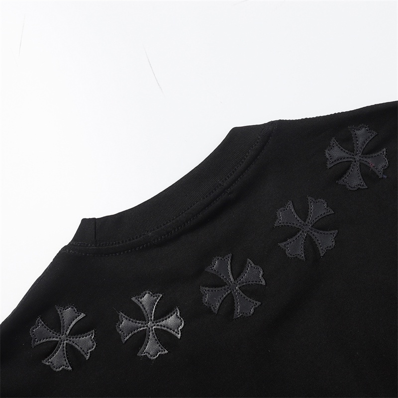 Bán Chạy Nhất C &amp; H Áo Thun Cotton Tay Ngắn Thêu Chữ Thập Cho Nam Và Nữ Plus Size