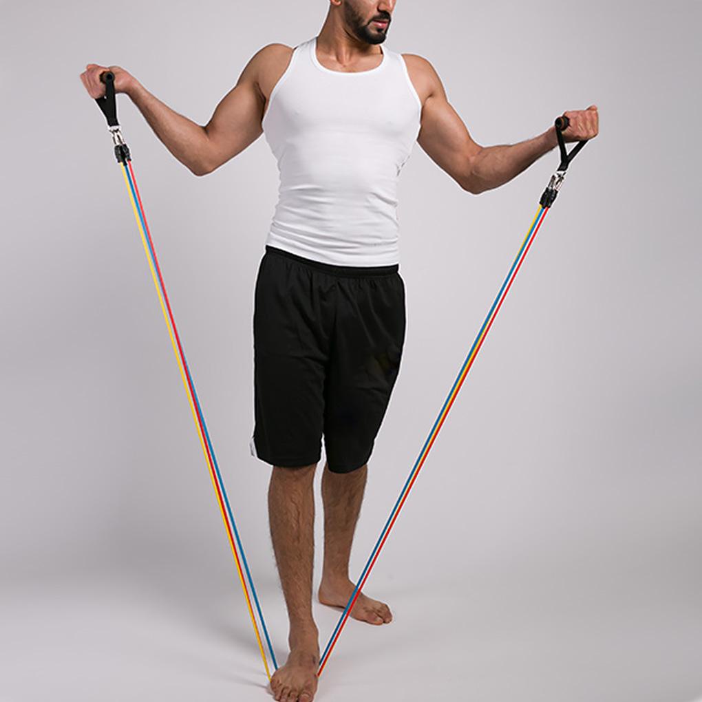 Set 11 Dây Kháng Lực Tập Cơ Tay / Chân Chuyên Dụng Cho Nam Nữ