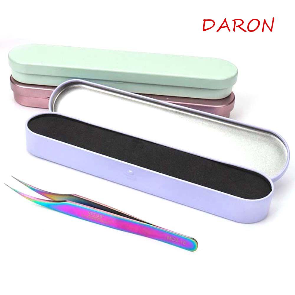 Hộp Thiếc Đựng Nhíp / Bút Chì / Nhíp / Đệm Lót Trong Ốp