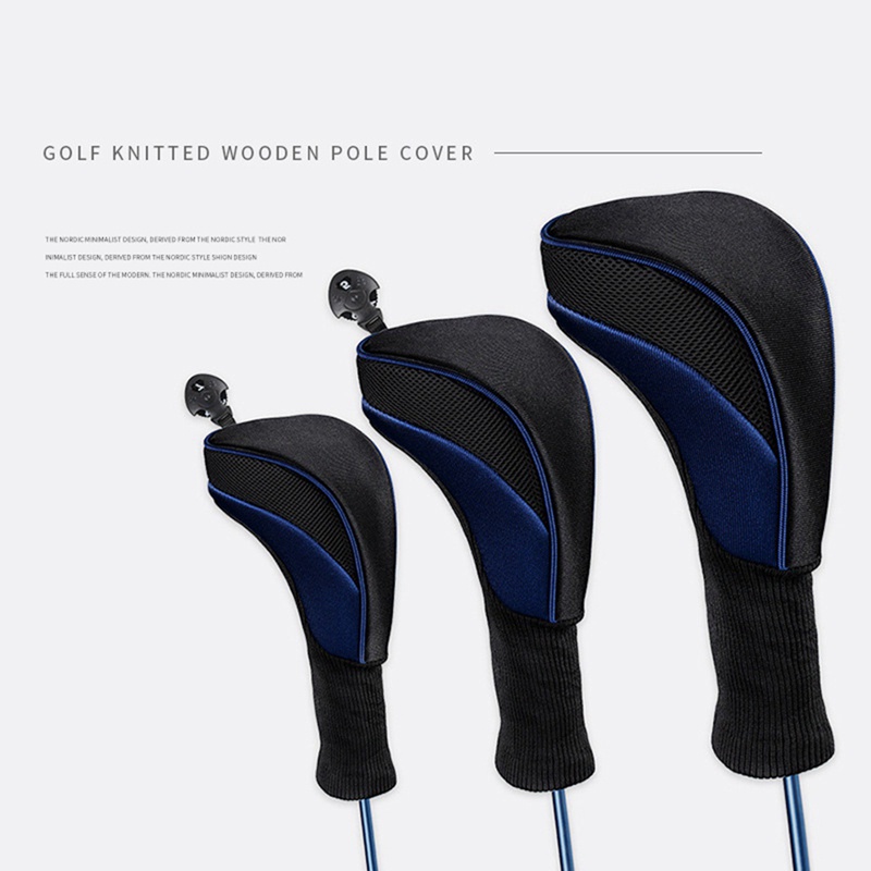 Vỏ Bọc Đầu Gậy Đánh Golf Bằng Vải Lưới Thoáng Khí 1 / 3 / 5