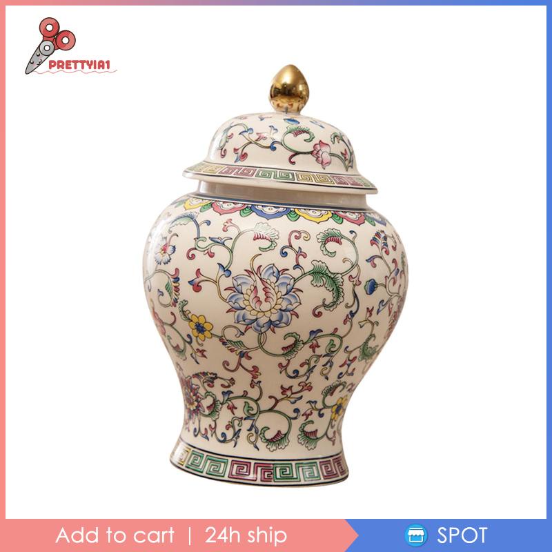 Lọ Sứ Đựng Gừng / Gừng Có Nắp Đậy Kín Khí Trang Trí Nhà Cửa