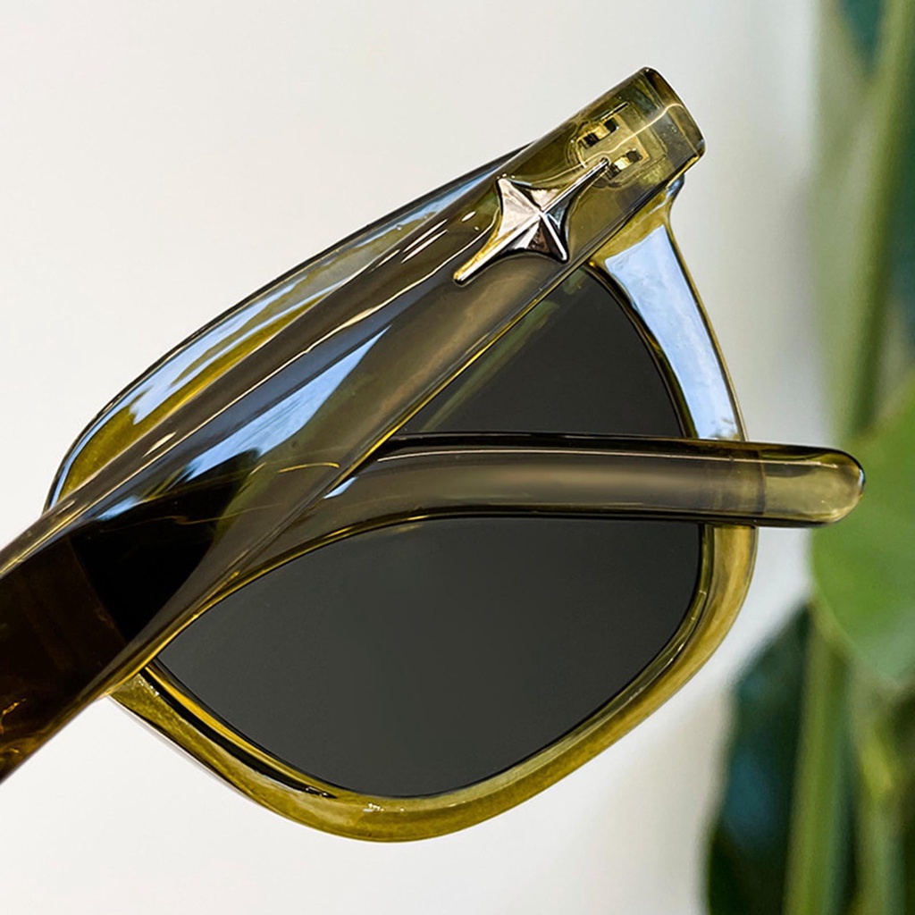 Kính Mát Gọng Kim Loại Tròng Đen Phong Cách Vintage