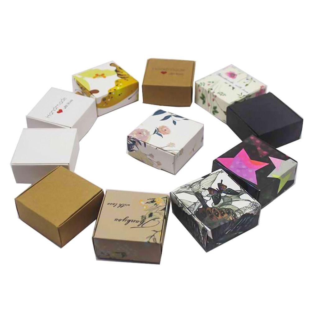 DORAW Set 20 Hộp Giấy Kraft Đựng Bánh Kẹo Tiện Lợi Ốp