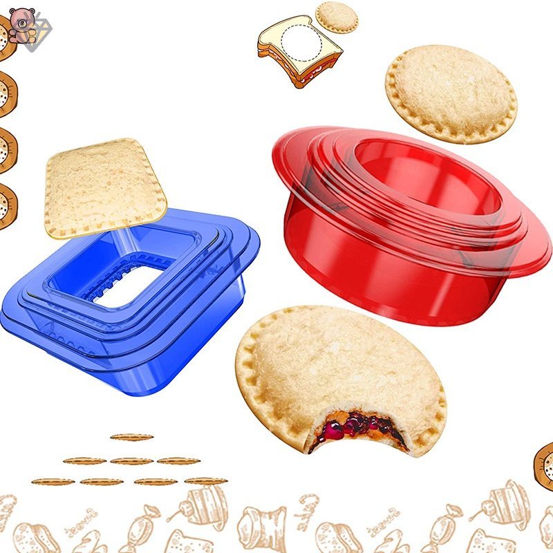 Khuôn Cắt Bánh Mì sandwich Hình Vuông / Ngôi Sao Năm Cánh