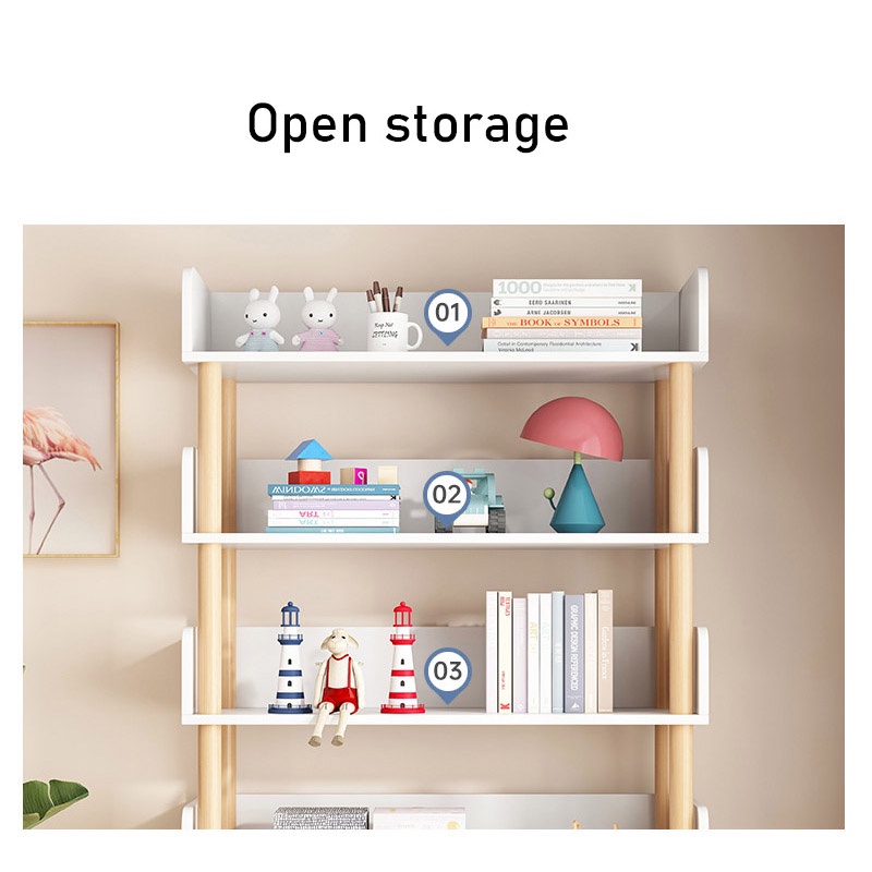 Aladdingthe Kệ sách đơn giản rơi trên sàn phòng khách và thu thập nhiều tủ.