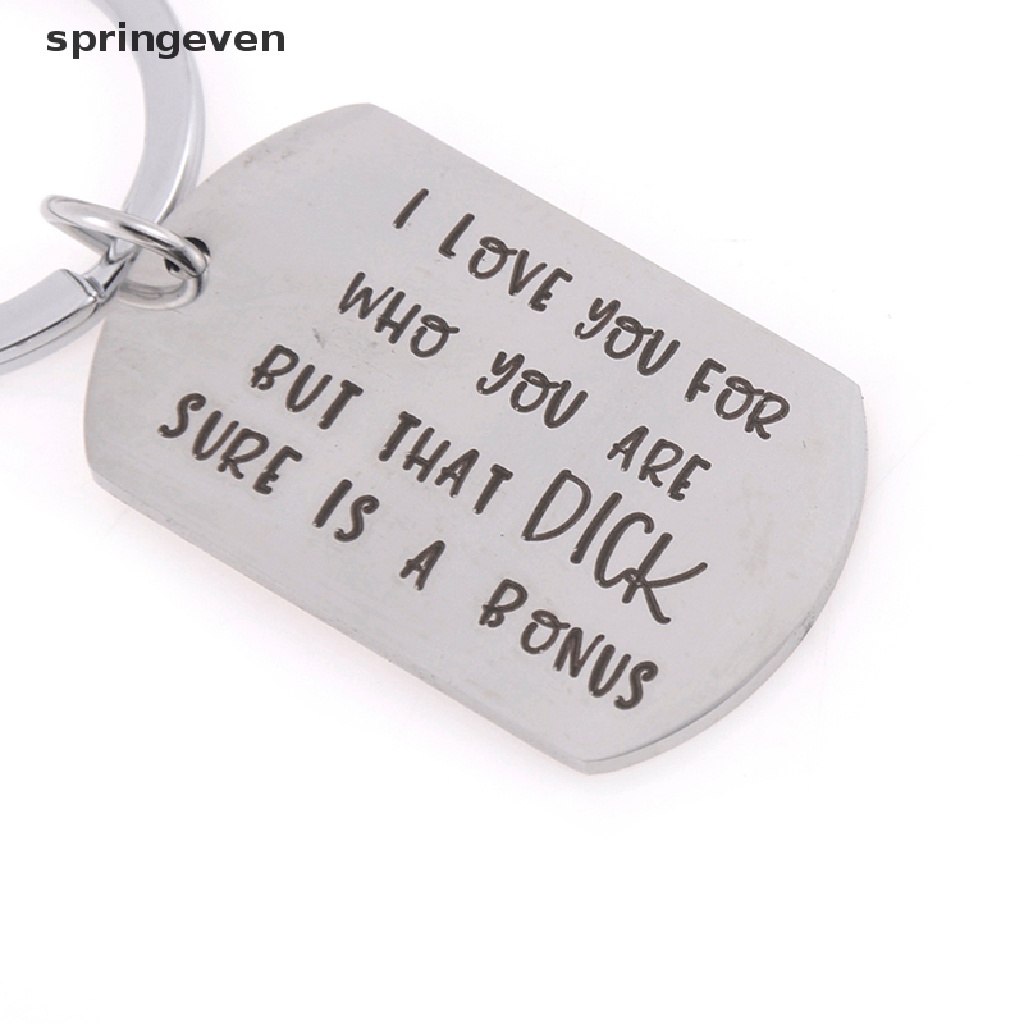 Móc Khóa In Chữ I Love You For Who You Are RFT Sáng Tạo