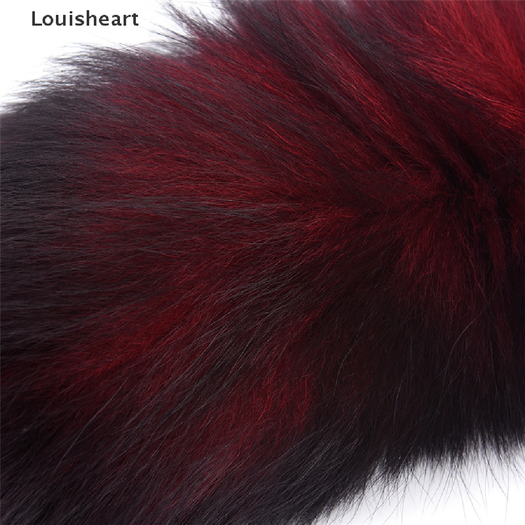 Móc Khóa Hình Đuôi Cáo Phối Lông Tua Rua 4 Màu Thời Trang