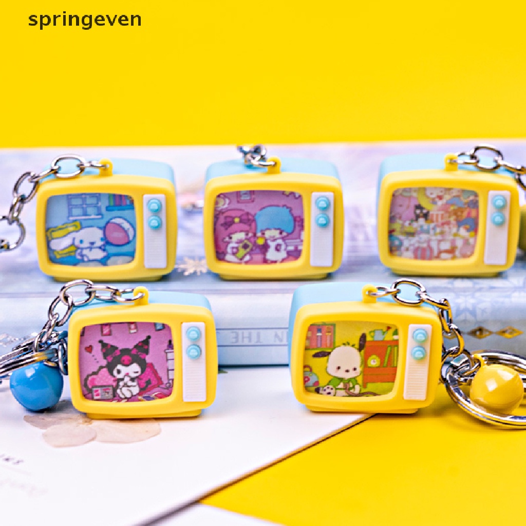 Móc Khóa Hình Nhân Vật Sanrio Hoạt Hình Có Đèn Led Và Âm Thanh