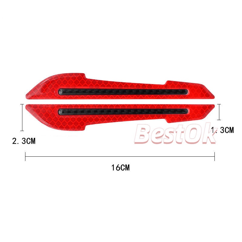 Bộ 2 Miếng Dán Phản Quang Cảnh Báo An Toàn Cho Xe Hơi