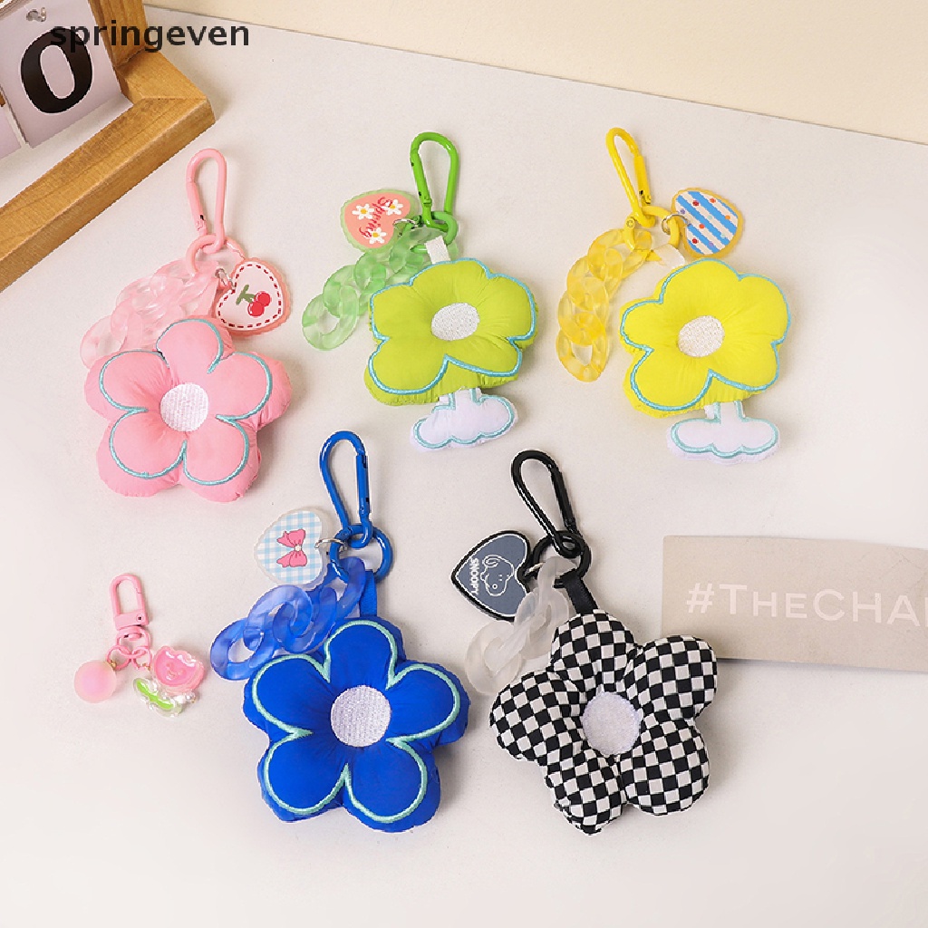 Móc Khóa Hình Hoa Anh Đào Bằng Vải Xinh Xắn