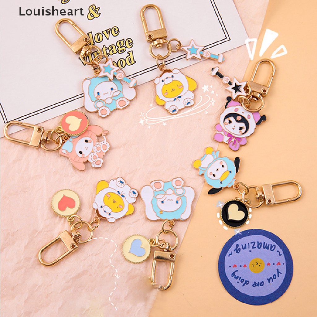 SANRIO Móc Khóa Hình Nhân Vật Hoạt Hình Anime My Melody Hello Kitty Kuromi Girly Dễ Thương