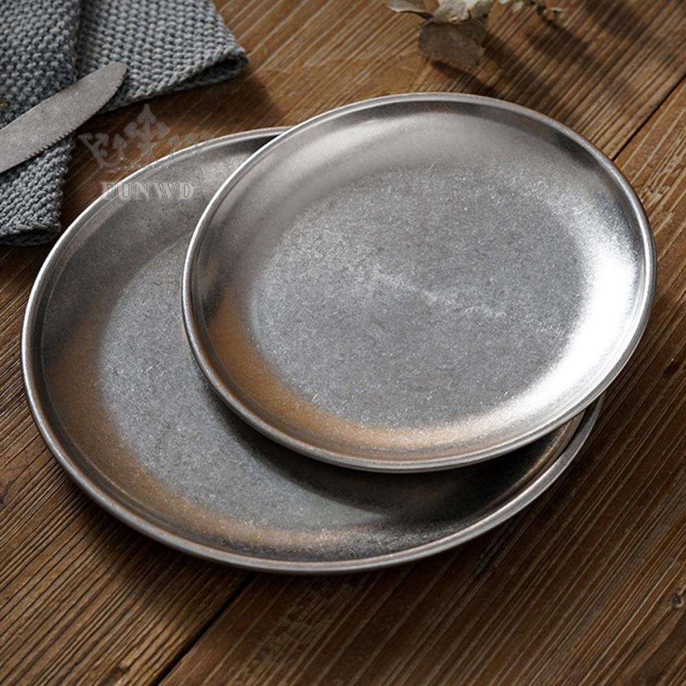 Đĩa Tròn Nướng BBQ Bằng Thép Không Gỉ